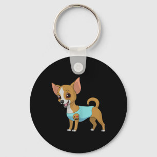 Womens Funny Dog Chihuahua Love Mum Tattoo Gift Te Key Ring