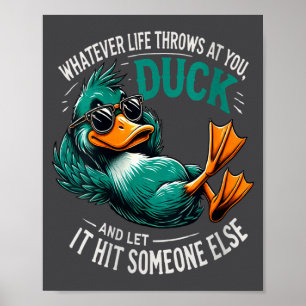 Womens Funny Duck Graphic Tees Men Women Teens Fun Poster