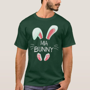 Womens Funny Easter Day Costume Matching Cute Mia T-Shirt