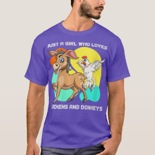 Womens Funny Farm Animal Just A Girl Who Loves Chi T-Shirt