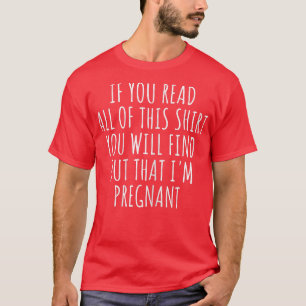 Womens Funny First Time Mom Dad Pregnancy Announce T-Shirt