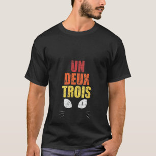 Womens Funny French Teacher Costume Un Deux Trois T-Shirt