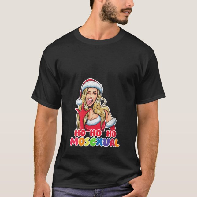 Womens Funny Gay Pride Christmas LGBTQ Holiday Ugl T-Shirt (Front)