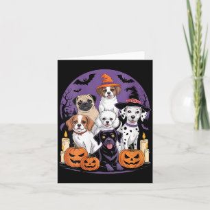 Womens Funny Ghost Dog Halloween Shirt Halloween Card