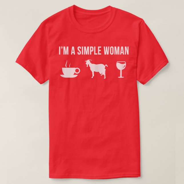 Womens Funny Goat Farmer Animal Simple Woman T-Shi T-Shirt (Design Front)