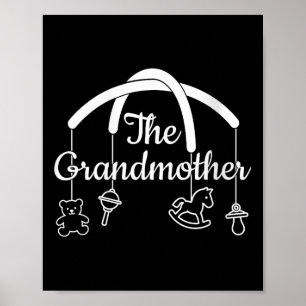 Womens Funny Grandmother Design For Proud Grandmas Poster