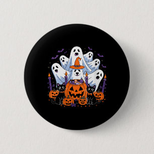 Womens Funny Halloween Dog Ghost Halloween Dog Men 6 Cm Round Badge