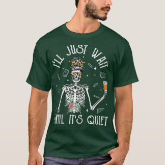 Womens Funny Halloween Teacher  Women Skeleton Dri T-Shirt