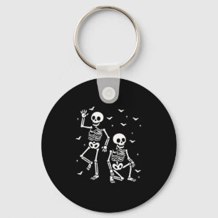 Womens Funny Halloween Trump Skeleton Trump V-neck Key Ring