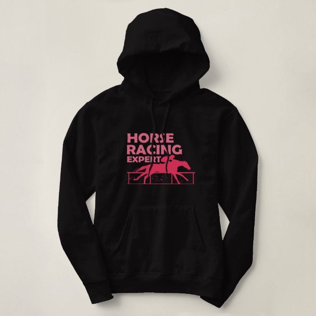 Womens Funny Horse Racing Derby Day Horses Lover O Hoodie (Design Front)