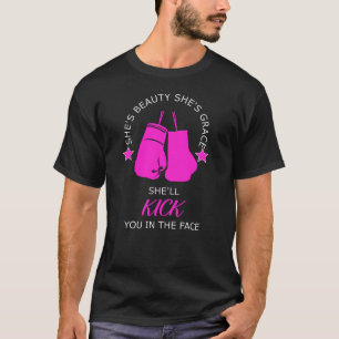 Women's Funny Kickboxing MMA Gift T-Shirt