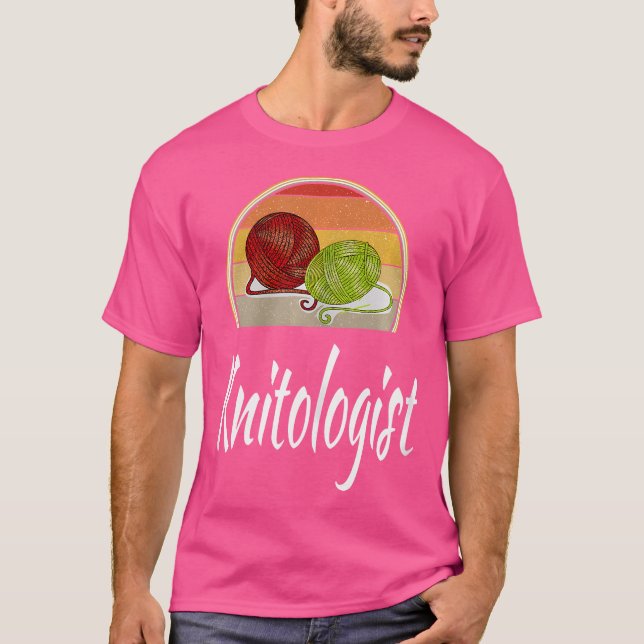 Womens Funny Knitting Shirt Gift For Knitter Yarn  (Front)
