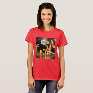 Womens Funny Ladies Night Out With T-Rex T-Shirt