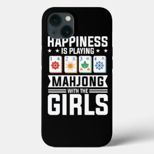 Womens Funny Mahjong Happiness Is Playing Mahjong  iPhone 13 Case