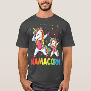 Womens Funny Mamacorn Unicorn Costume Mum Mother's T-Shirt