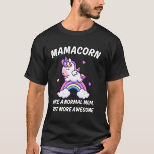 Womens Funny Mamacorn Unicorn Costume Mum Mother's T-Shirt