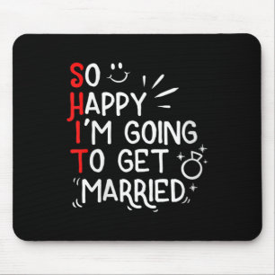 Womens Funny Marriage Gift Hilarious Groom Bride W Mouse Mat