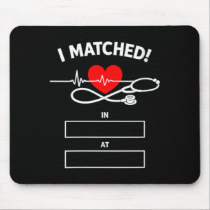 Womens Funny Matched Match Day 2026 Resident Mouse Mat