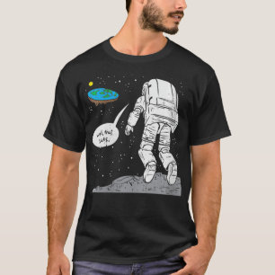 Womens Funny Moon Landing, Flat Earth, That Sucks, T-Shirt