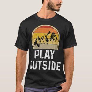 Womens Funny Mountain Hiking Camping Hiker Gift P T-Shirt