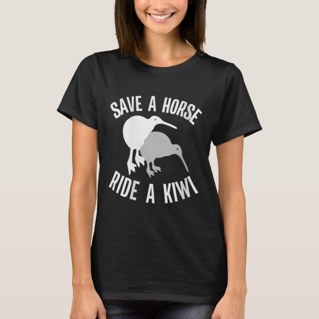 Womens Funny New Zealand Kiwi Meme Quote Save A Ho T-Shirt (Front)