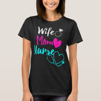 Womens Funny Nurse Gift Some Nurses Cuss Too Much  T-Shirt