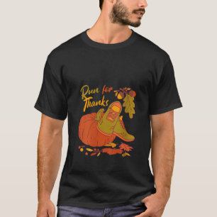 Womens Funny Nurse Thanksgiving Nursing Autumn Lea T-Shirt