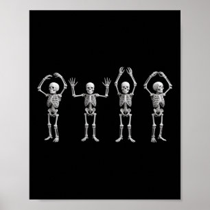 Womens Funny O-h-i-o State Skeleton Ohio Vintage H Poster