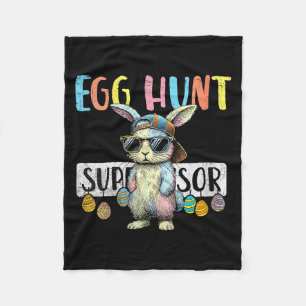 Women's funny pastel colour cool bunny egg hunt fleece blanket