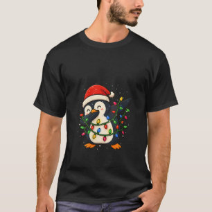 Womens Funny Penguin Dabbing Christmas Xmas Holida T-Shirt