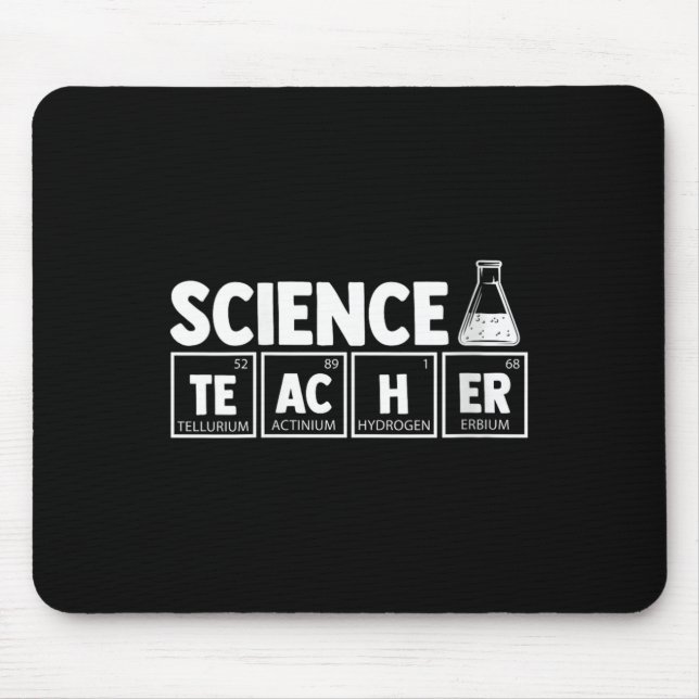 Womens Funny Periodic Table Science Teacher Nerd C Mouse Mat (Front)