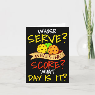 Womens funny pickleball gift pickle ball player card