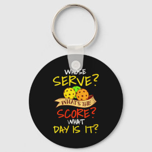 Womens funny pickleball gift pickle ball player key ring