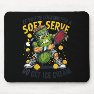 Womens funny pickleball pun lover with a pickle mouse mat