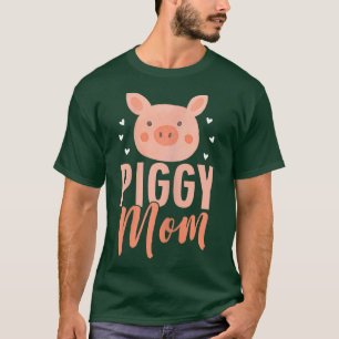 Womens Funny Pig Lover Graphic For Women Girls Mum T-Shirt