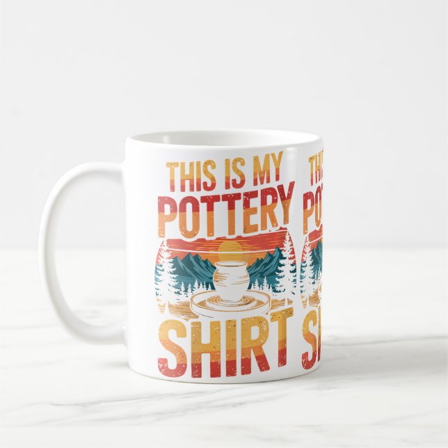 Womens Funny Pottery Coffee Mug (Left)