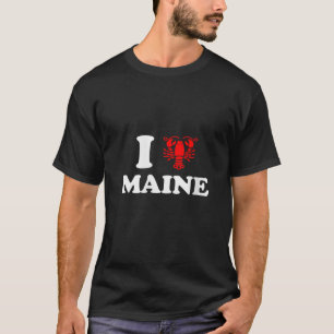 Womens Funny Reacher I Heart Maine Lobster V Neck T-Shirt
