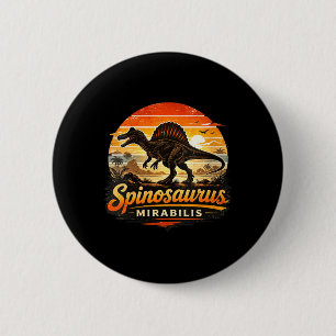 Womens Funny Retro Snosaurus Dinosaur Snosaurus 6 Cm Round Badge