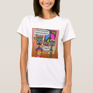 Womens Funny Rick London "Digging Woodstock" T-Shirt