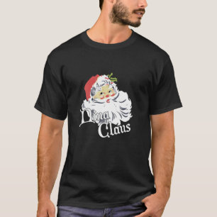 Womens Funny Santa Nina Claus Snowflake Leopard Ch T-Shirt