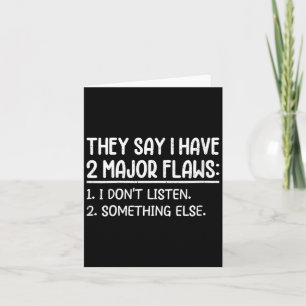 Womens Funny Sarcastic Humour Quotes Say Have 2 Card