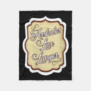 Womens Funny Sarcastic Humour Sarcasm Quote Holes Fleece Blanket