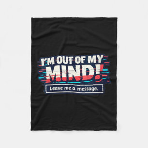 Womens Funny Sarcastic Humourous Witty Quote V-Nec Fleece Blanket