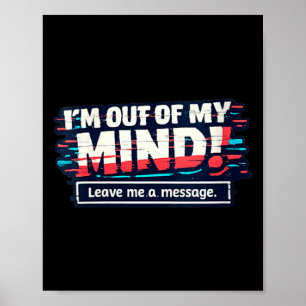 Womens Funny Sarcastic Humourous Witty Quote V-Nec Poster