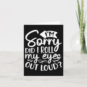 Womens Funny Sarcastic Speak The Truth Offensive Card