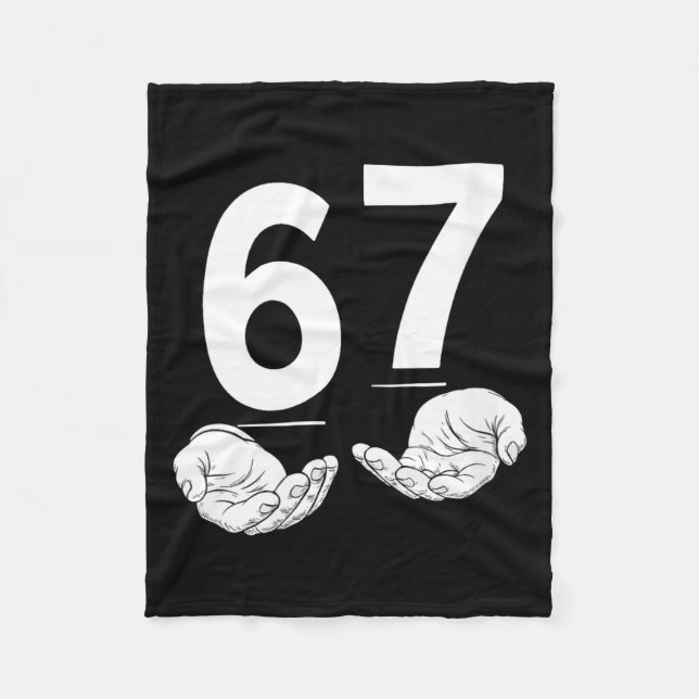 Womens Funny Six Seven 6 7 Meme Gen Alpha Slang 6  Fleece Blanket (Front)