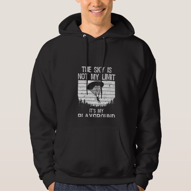 Womens Funny Skydiving Art For Men Women Skydive L Hoodie (Front)