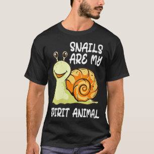 Womens Funny Snails Love Snails Are My Spirit Anim T-Shirt