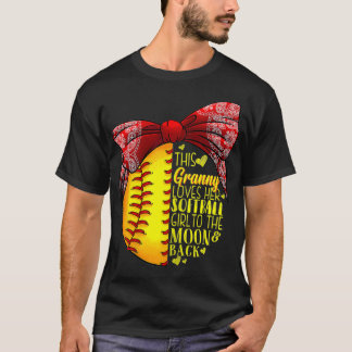 Womens Funny Softball Gift Granny Pitcher Catcher  T-Shirt