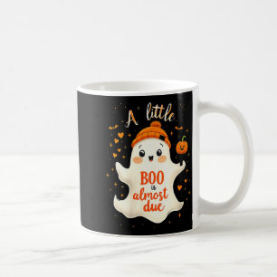 Womens Funny Soky Pregnancy A Little Boo Is Almost Coffee Mug